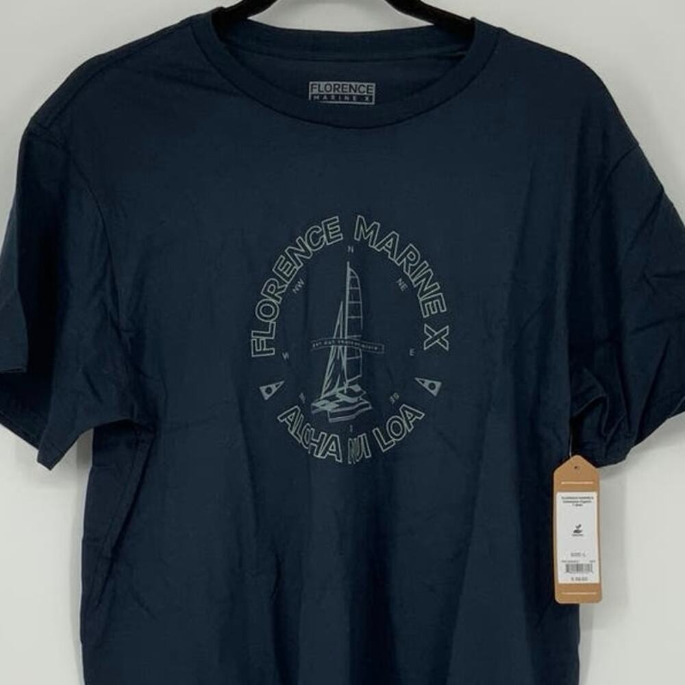 NEW! Florence Marine X Size Large Catamaran Organic T-Shirt Black $38 msrp M5-2 - Picture 4 of 8